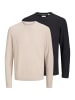 Jack & Jones Pullover Ryder in Schwarz / beige