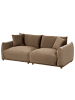 Beliani 3-tlg 3-Sitzer Sofa JUBEK in Braun