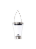 näve LED Solarleuchte "VERONICA" in stahl-blank - (L)9 cm x (B)9 cm x (H)39.5 cm