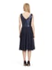 Vera Mont Cocktailkleid mit Gürtel in Patch Dark Blue/Dark Blue