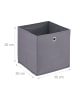 relaxdays 4 x Aufbewahrungsbox in Grau - (B)30 x (H)30 x (T)30 cm