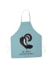 Mr. & Mrs. Panda Schürze Stinktier Handstand mit Spruch in Türkis Pastell