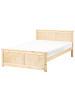 Beliani 3-tlg Doppelbett DAUPHIN in Braun