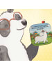 Mr. & Mrs. Panda Tassenuntersetzer Einhorn Stolzieren Design mit... in Weiß