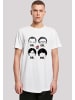 F4NT4STIC Long Cut T-Shirt Big Bang Theory TV Serie Doctors And Mr in weiß