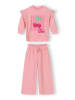 Minoti 2-tlg Langarmshirt & Hose 30SET100 in hellpink
