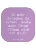 Mr. & Mrs. Panda Untersetzer Spruch Sprachen lernen und anwenden... in Lavendeltraum