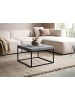 KADIMA DESIGN Couchtisch 60x60x38 cm Sofatisch in Beton-Optik Modern, Design in Grau