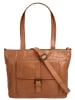 SPIKES & SPARROW Shopper echt Leder in cognac