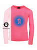 Trollkids Longsleeve "Pointillism" in Coral/Blau