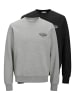 Jack & Jones 2er-Pack Sweatshirt in Light Grey Melange