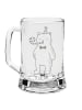 Mr. & Mrs. Panda Gravur Bierkrug Bär Geburtstag ohne Spruch in Transparent