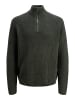 Jack & Jones Strickjacke mit Viertelreißverschluss in Forest River