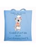 Mr. & Mrs. Panda Tragetasche Konditorin Leidenschaft mit Spruch in Sky Blue