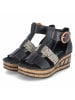 rieker Sandalette in schwarz