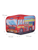 relaxdays Spielzelt Feuerwehr in Rot - (B)110 x (H)70 x (T)70 cm