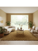 KADIMA DESIGN Teppich Hochflor Shaggy Uni-Look Polypropylen Wohnzimmer in Gold