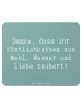 Mr. & Mrs. Panda Mousepad Spruch Bäcker-Dank mit Spruch in Meeresbrise