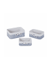 relaxdays 6-tlg. Aufbewahrungskorb Set in Grau/ Creme