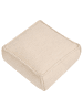 Beliani Pouf SHERALI in Beige - (W) 50 x (H) 30 x (L) 50 cm