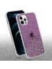 cadorabo Hülle für Apple iPhone 12 PRO MAX Glitter in Lila mit Glitter