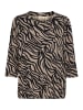 Fransa T-shirt FRFLORA Regular fit in Walnut w. Black AOP AO24
