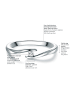 Trilani Diamant-Ring aus Sterling Silber mit Diamant in silber