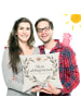 Mr. & Mrs. Panda Kissen Herz romantisch Design mit Spruch in Weiß