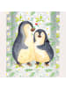 Mr. & Mrs. Panda Gartenlaterne Pinguin umarmen ohne Spruch in Transparent