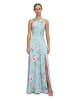 Vera Mont Abendkleid mit Blumenprint in Green/Pink