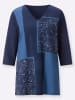 Sieh an! Longshirt in marine-jeansblau