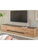 Furn.Design TV-Lowboard Eiche Evoke, grau 223 cm, großer TV Unterschrank mit viel Stauraum