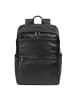 DuDu Sydney Daypack Leder 42 cm Laptopfach in black