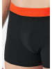 Schiesser Retro Short / Pant 95/5 Cotton in Schwarz / orange / beige
