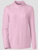 Sieh an! Stehkragenpullover in rosé