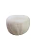 relaxdays Pouf in Beige - (H)35 x Ø 50 cm