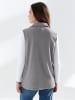 Sieh an! Fleece-Weste in grau