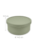 relaxdays 4 x Pizzaballenbox in Salbei - (H)6,5 x Ø 14,5 cm