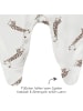 Jacky 2-tlg. Set Strampler & Shirt - Giraffe Allover in weiss,braun