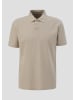 QS Polo-Shirt kurzarm in Beige