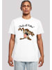 F4NT4STIC T-Shirt Looney Tunes Taz That's All Folks in weiß