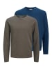 Jack & Jones Pullover Summer in Braun / dunkelblau