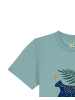 wat? Apparel T-Shirt Love and flex in Teal Monstera