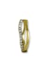 GoldDream Echtgold, 333er Gelbgold Damen Creolen Wellen Ohrring ca. 13mm