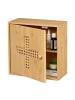 relaxdays Medizinschrank in Natur - (B)28 x (H)28 x (T)16 cm
