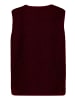 BETTY & CO Plüschweste mit Knöpfen in Fall Burgundy