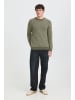 BLEND Bequemer Strickpullover Rundhalsausschnitt in Grau