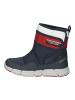 Geox Stiefelette in Navy/Rot