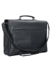 Plevier Navigator Decca Aktentasche Leder 44 cm Laptopfach in schwarz