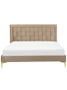 Beliani Doppelbett LIMOUX in Beige - (W) 147 x (H) 97 x (L) 213 cm